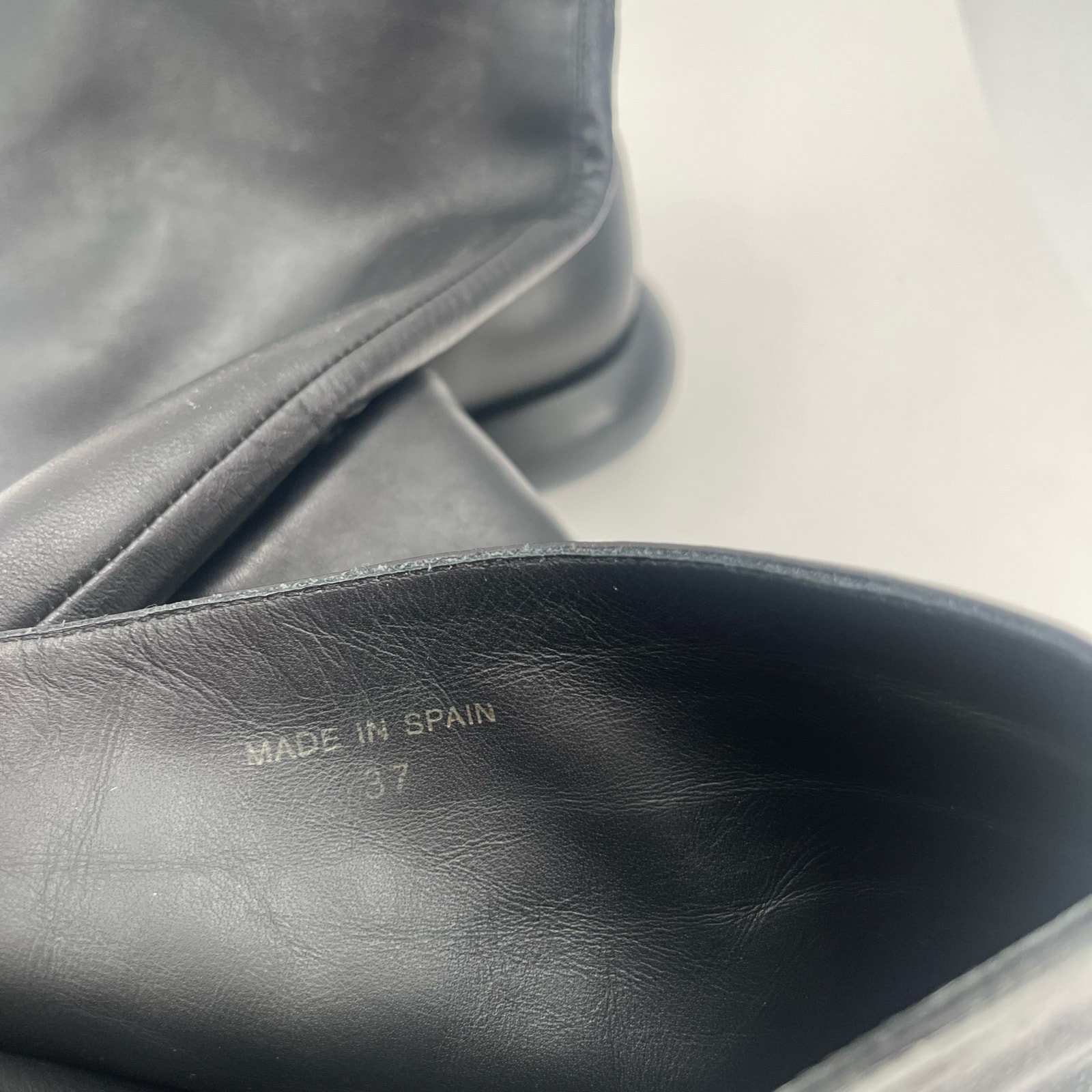 Paloma Barcelo Boots Size 37 (Us 6-6.5) Black Paneled Leather Spain Designer — image 5 of 8